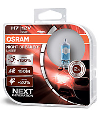 Osram H7 Night Breaker Laser Next Generation (+150%) (2 шт.) 64210NL-HCB