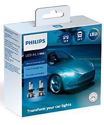 Philips Ultinon Essential LED H4 6500K (2 шт.) 11342UE2X2