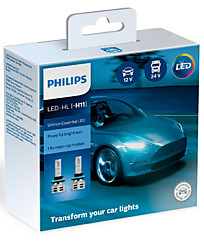 Philips Ultinon Essential LED H11 6500K (2 шт.) 11362UE2X2