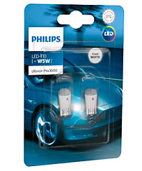 Philips W5W (W2,1x9,5d) Ultinon Pro3000 LED 6000K (2 шт.) 11961U30CWB2