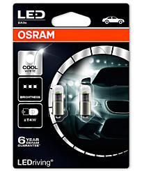 Светодиоды Osram T4W (BA9s) Premium 6000K 3850CW-02B