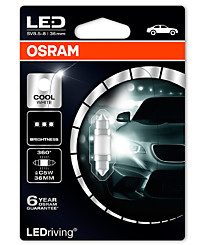 Osram (SV8.5-8), 36 мм LED Premium 6000К 6498CW-01B