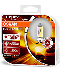 Набор галогенных лампа (2шт.) Osram H7 (PX26D) Fog Breaker (62210FBR-DUOBOX) 62210FBR-HCB