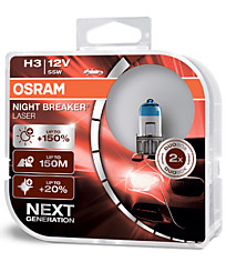 Osram H3 (PK22s) Night Breaker Laser Next Generation (+150%) (2 шт.) 64151NL-HCB