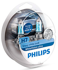 Philips H7 (PX26d) White Vision Ultra +W5W 4200K (2 шт.) 12972WVUSM
