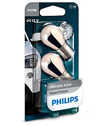 Лампы Philips Silver Vision PY21W (BAU15s) (2 шт.) 12496SVB2