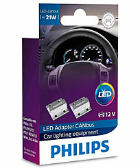 Удаление предупреждений для светодиодов Philips Canceller LED 12V 21W (2 шт.) CANbus 18957X2