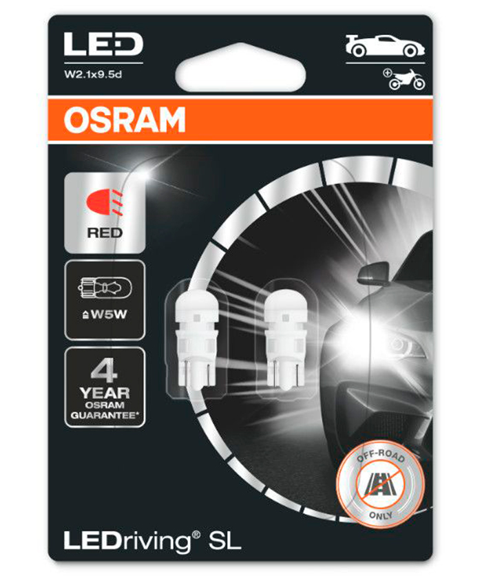 OSRAM LED-Signalleuchte W2.1x9.5d 12 V 140 lm - Купить на E-matreshka по  выгодным ценам